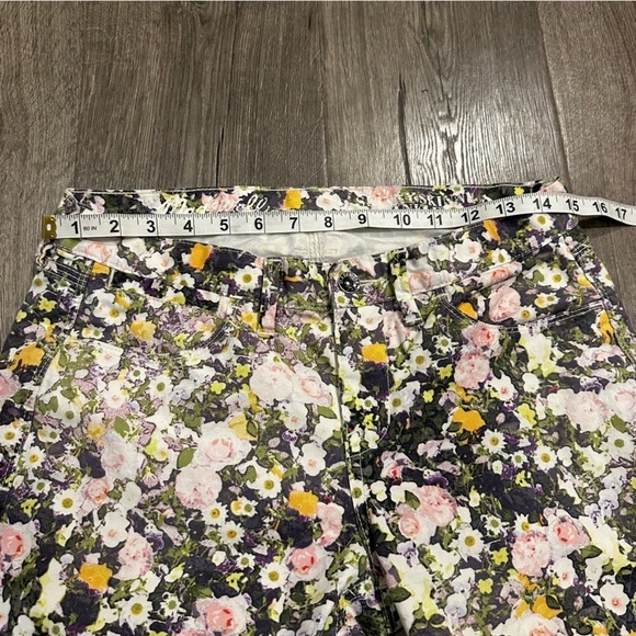 Madewell Women's Skinny Skinny Ankle Jeans Sz 29 Floral Boho Preppy Stretch - Picture 8 of 13